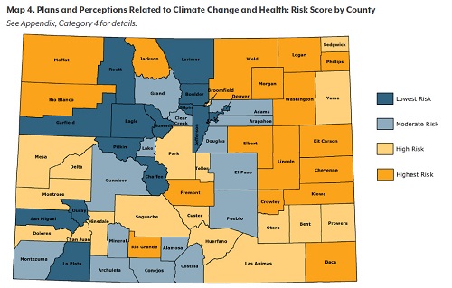 Map 4 Plans and Perceptions Related to Climate Change and Health