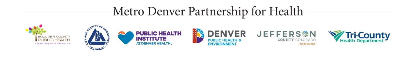 Logos of Metro Denver Partnership for Health organizations