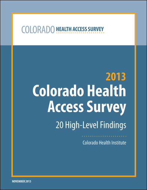 2013 Colorado Health Access Survey report