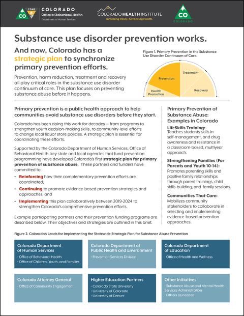 Prevention Strategic Plan 2-Page Summary