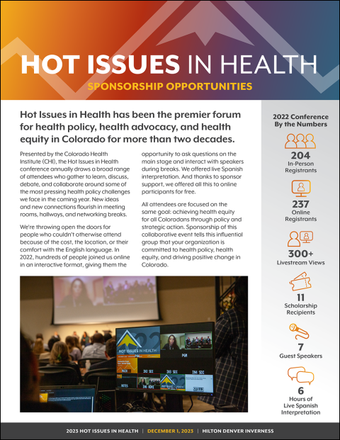 Hot issues in health cover page