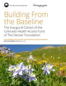 CHA Fund Inaugural Evaluation summary